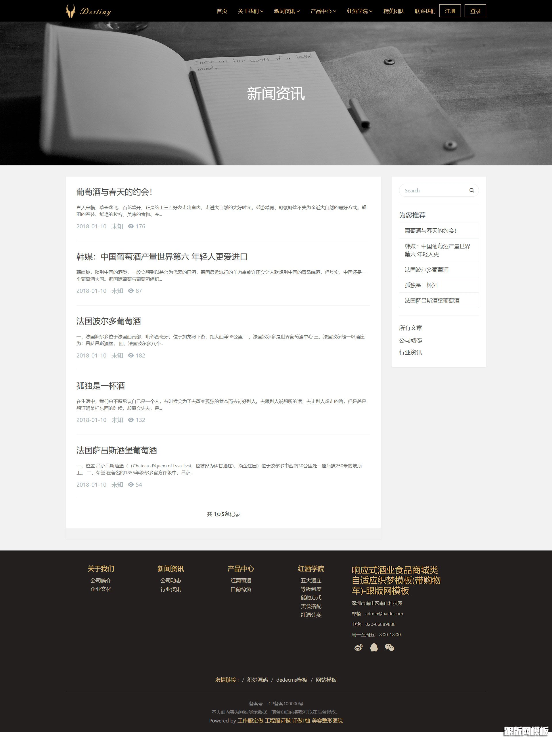 列表页演示图片