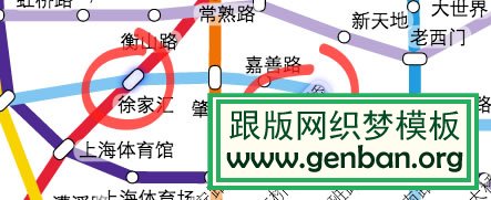HTML5绘制上海地铁线路图-【科e互联】