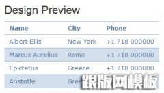 分享7款颜色的CSS表格样式美化网页表格用户体验