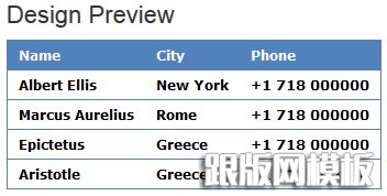 CSS表格样式之七