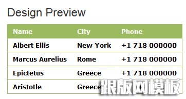 CSS表格样式之五