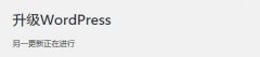 升级WordPress出现＂另一更新正在进行＂问题解决方案