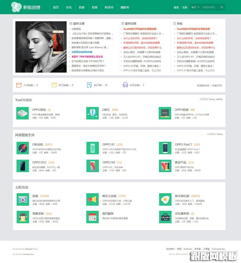 新锐创想轻主题社区商业版