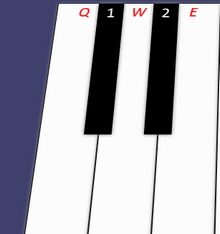 html5键盘上弹奏钢琴特效