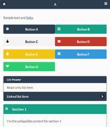 jquery mobile手机端网页样式与布局代码