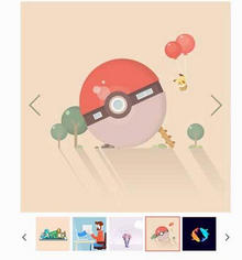 jQuery按钮控制带缩略图和大图切换效果代码