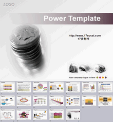 大气商务的银行金融通用PPT模板下载