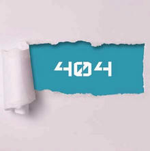 立体的纸片撕开风格的404页面模板