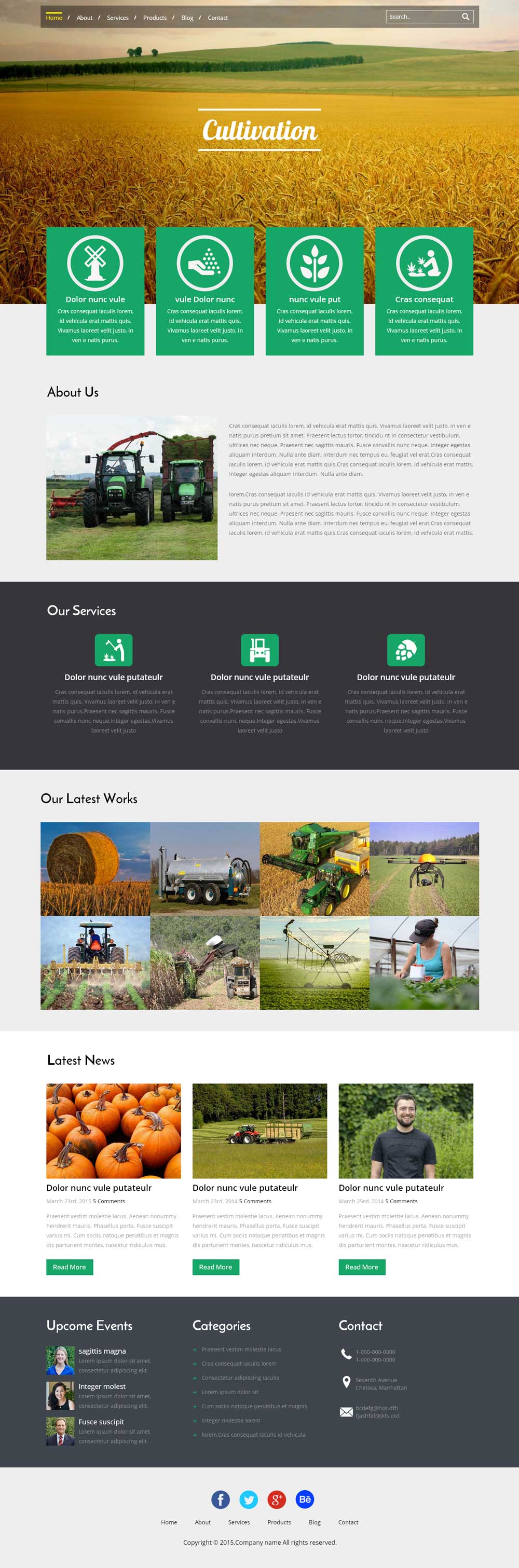 html5响应式农业企业网站模板