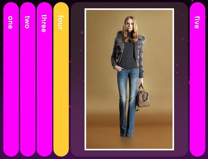 jQuery CSS3Բˮƽַ۵˵лЧ