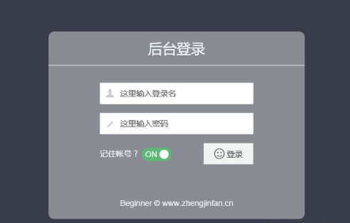BeginnerAdmin后台管理模板
