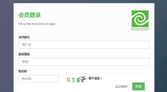 绿色黄金期货交易后台管理模板