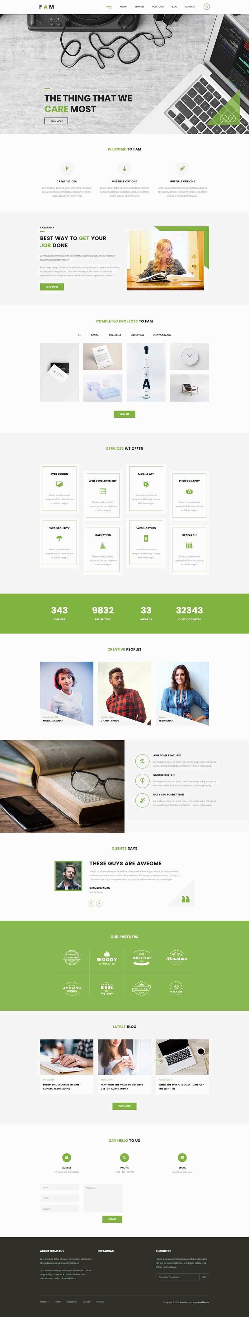 创意的设计公司网站html模板