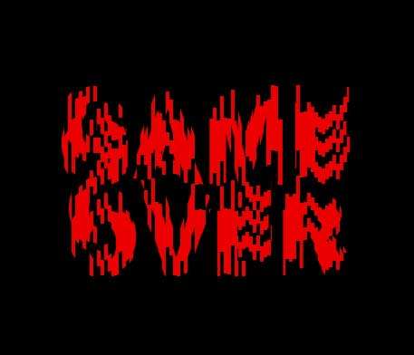 游戏结束GAME OVER文字特效 游戏结束GAME OVER文字特效