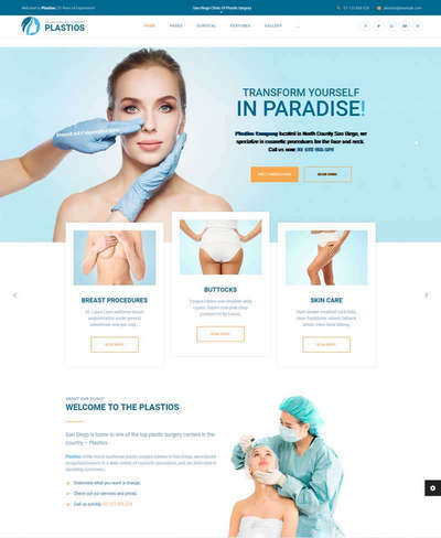 大气Bootstrap整形美容医院静态网站模板 大气Bootstrap整形美容医院静态网站模板