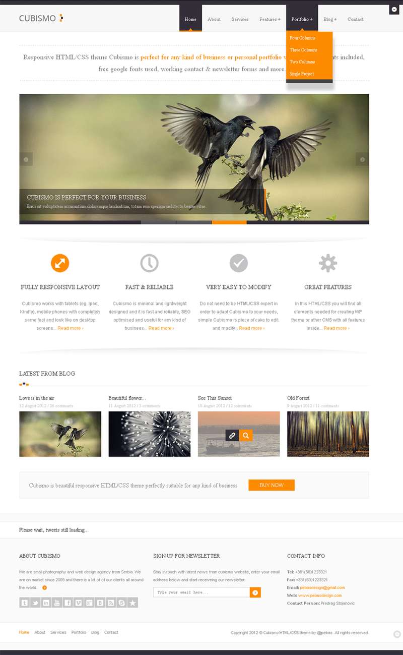 򵥵ҵչʾվģhtml5css3ȫվģ