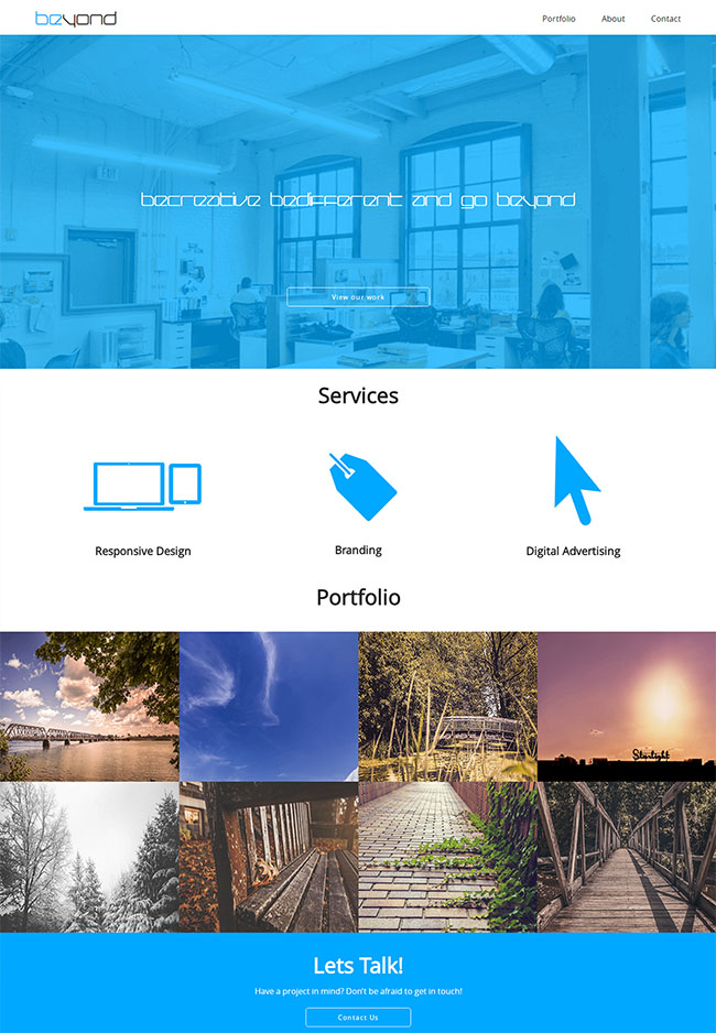 实用简洁通用html网页模板