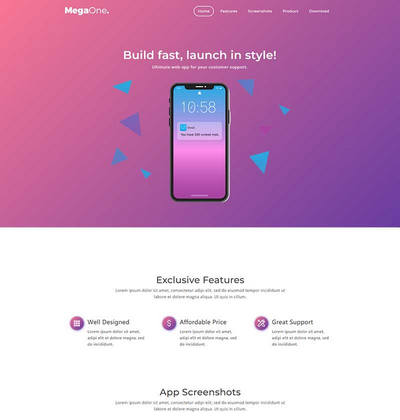APP软件开发设计服务公司静态html网站模板