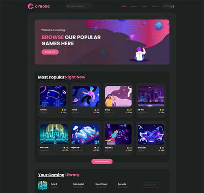 HTML5游戏体验宣传推广html静态网站模板