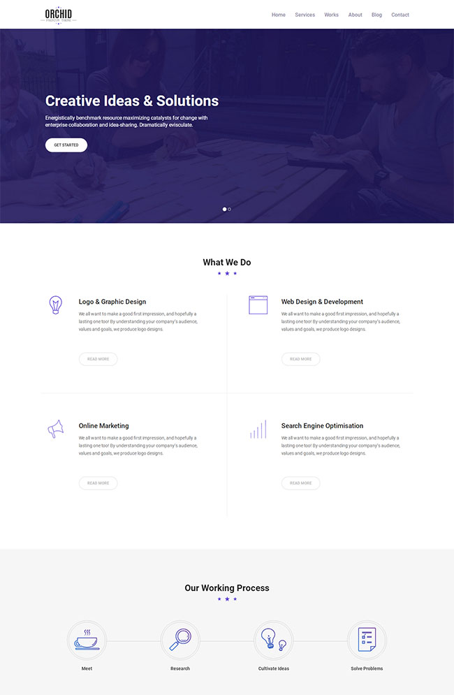 企业产品宣传推广通用html静态模板