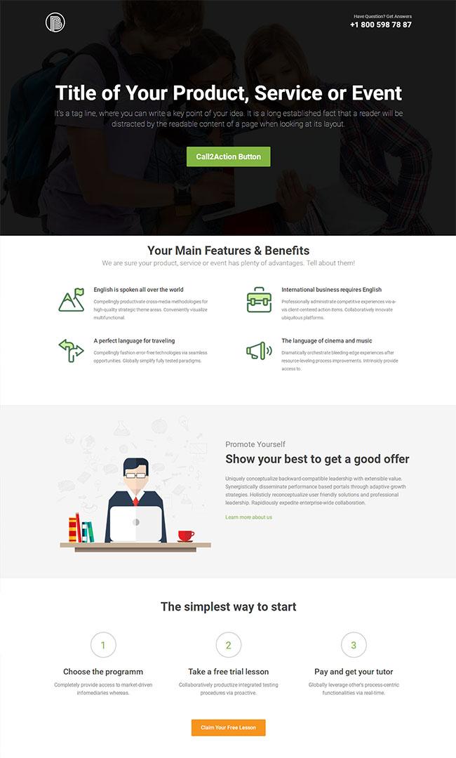 简洁软件开发企业html官网模板