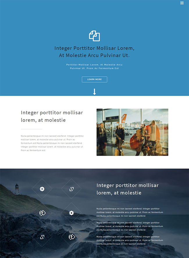 大气简洁旅游网页模板