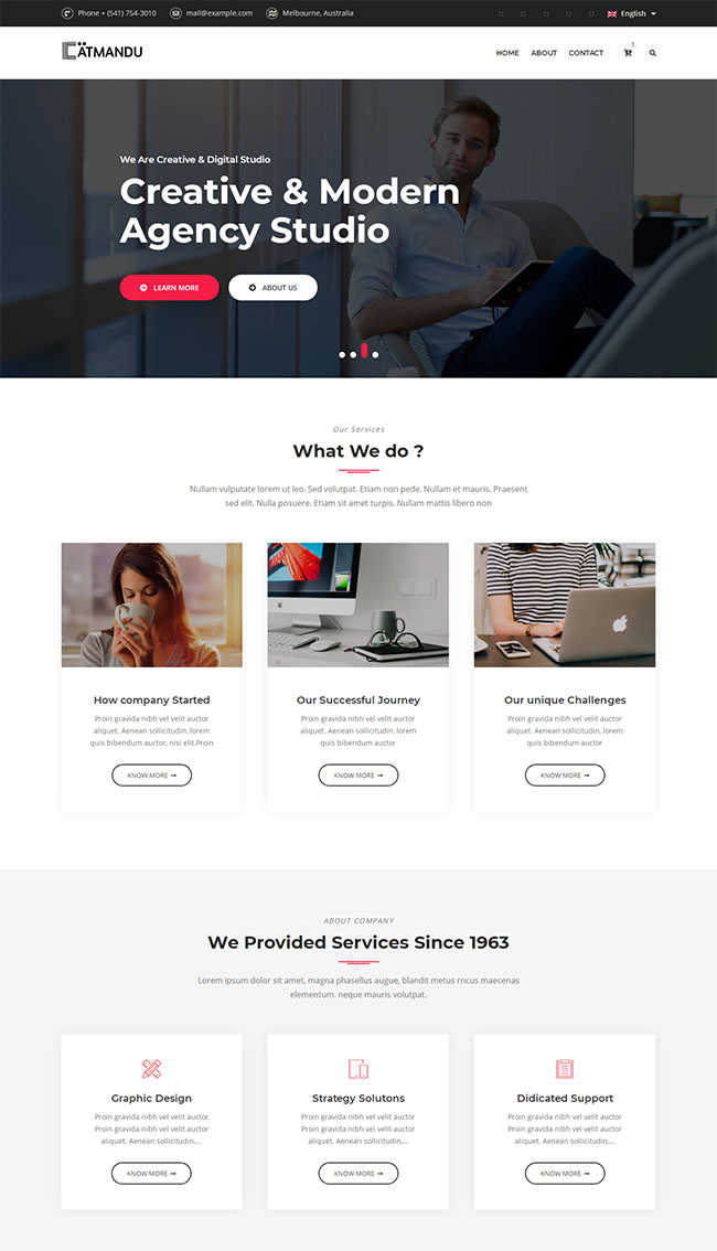 大气响应式公司网站模板