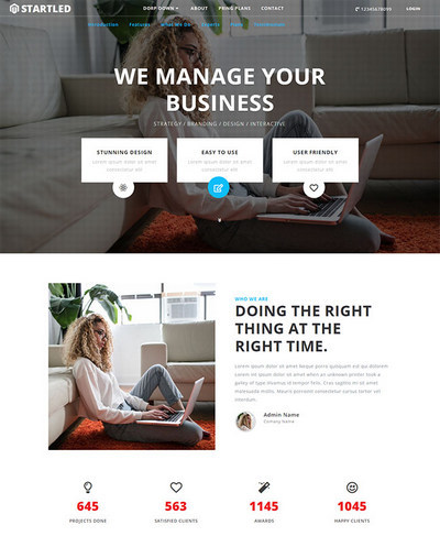 商务咨询服务公司html网页模板