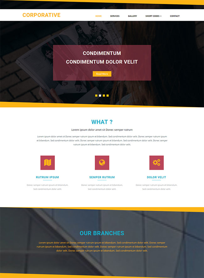 简洁企业通用html静态网页模板