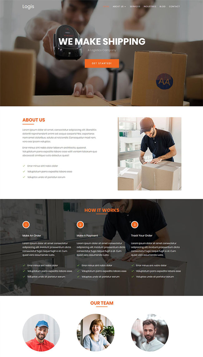 快递包裹扫码枪研发生产公司html模板