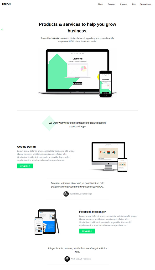 软件产品宣传推广单页html模板下载