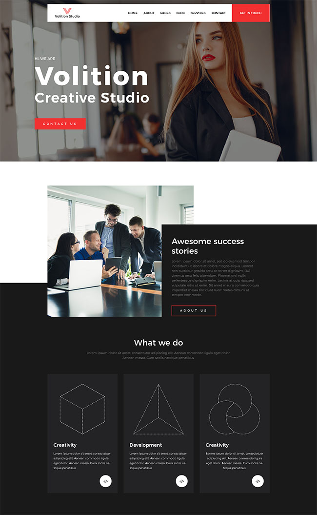 创意项目咨询管理服务公司html模板