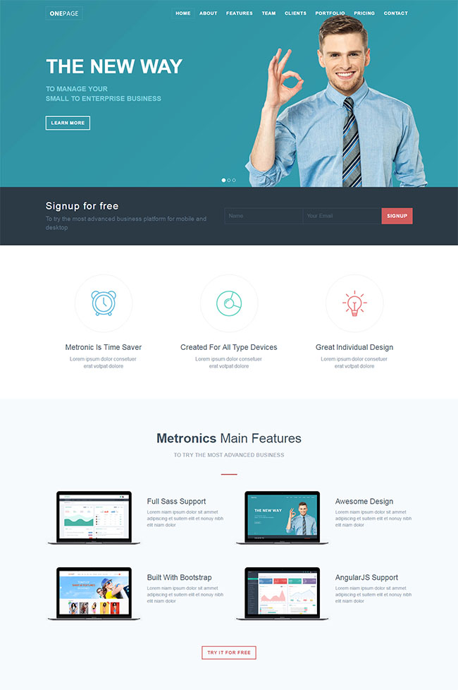 响应式网络商务服务公司html静态模板