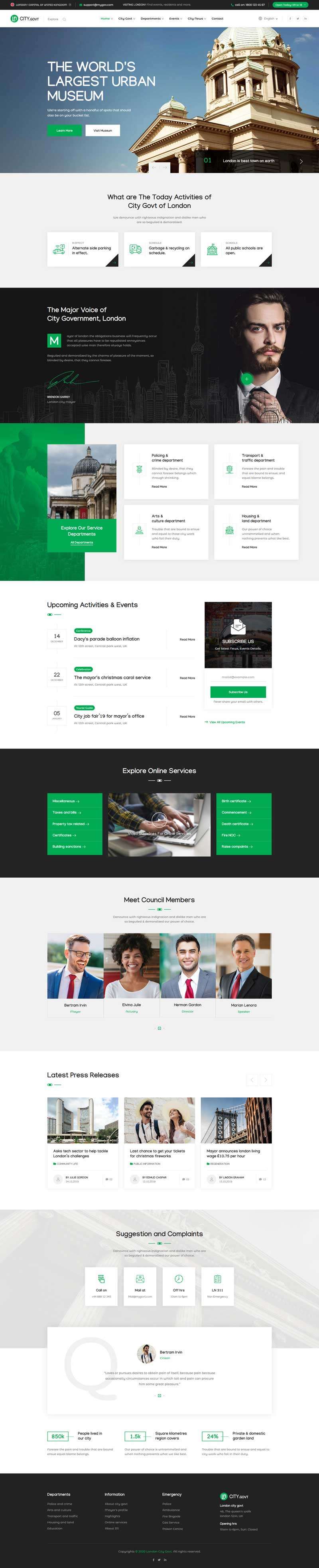 大气城市规划设计专业公司html网页模板