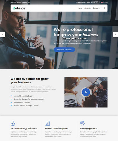 实用企业商务服务通用html静态模板