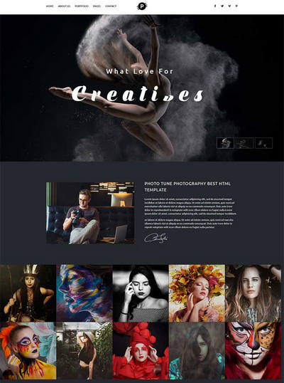 html5专业图片摄影作品展示服务公司模板 html5专业图片摄影作品展示服务公司模板