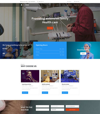 专业医疗服务公司html静态网页模板