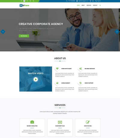 ui设计公司响应式html静态网页模板