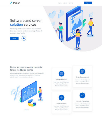 软件开发销售公司html网页模板 软件开发销售公司html网页模板