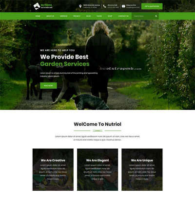 Bootstrap园林设计专业服务公司网站模板 Bootstrap园林设计专业服务公司网站模板