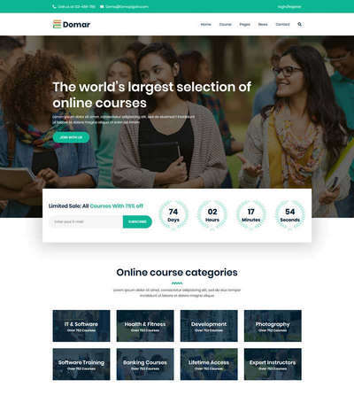 教育培训机构企业通用h5模板