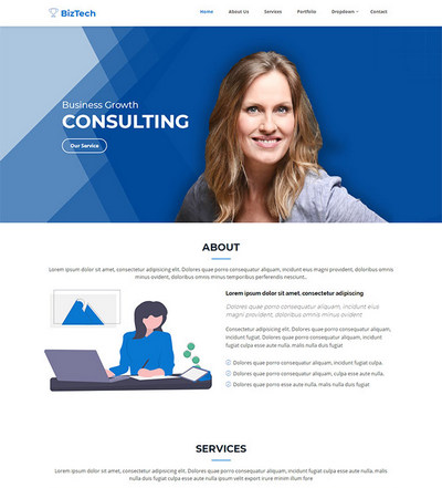 简洁企业宣传业务推广公司html模板