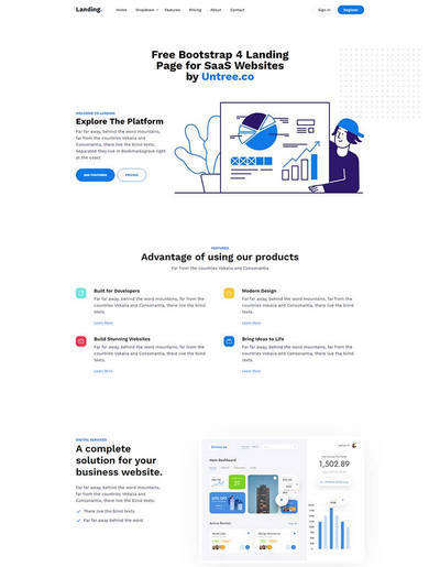 bootstrap大气软件开发服务公司html5网站模板 bootstrap大气软件开发服务公司html5网站模板