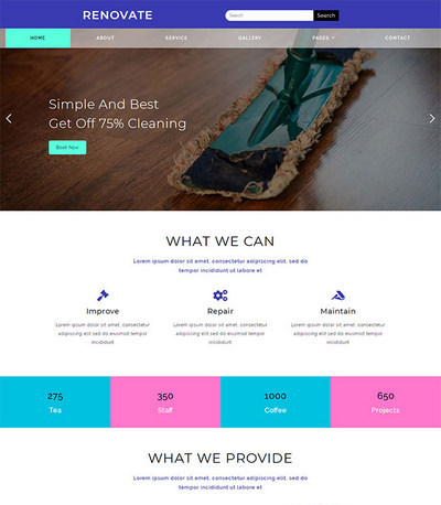 专业家政清洁服务公司html网页模板 专业家政清洁服务公司html网页模板