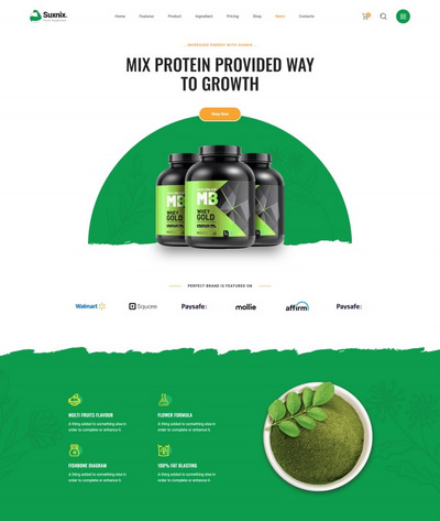 创意设计保健品销售营销页html5模板 创意设计保健品销售营销页html5模板