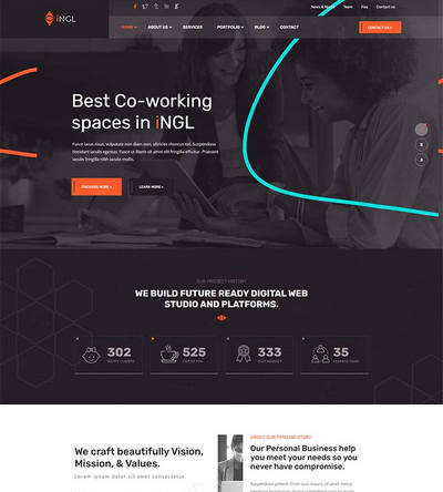 多风格办公室写字楼租赁服务公司网页模板 多风格办公室写字楼租赁服务公司网页模板