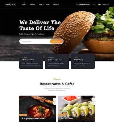 西餐厅美食餐饮服务公司html静态模板