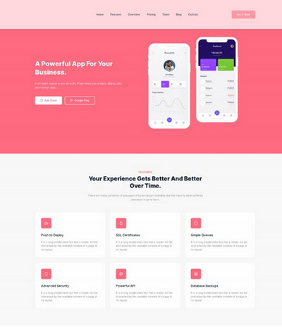 APP软件宣传推广html网页模板 APP软件宣传推广html网页模板