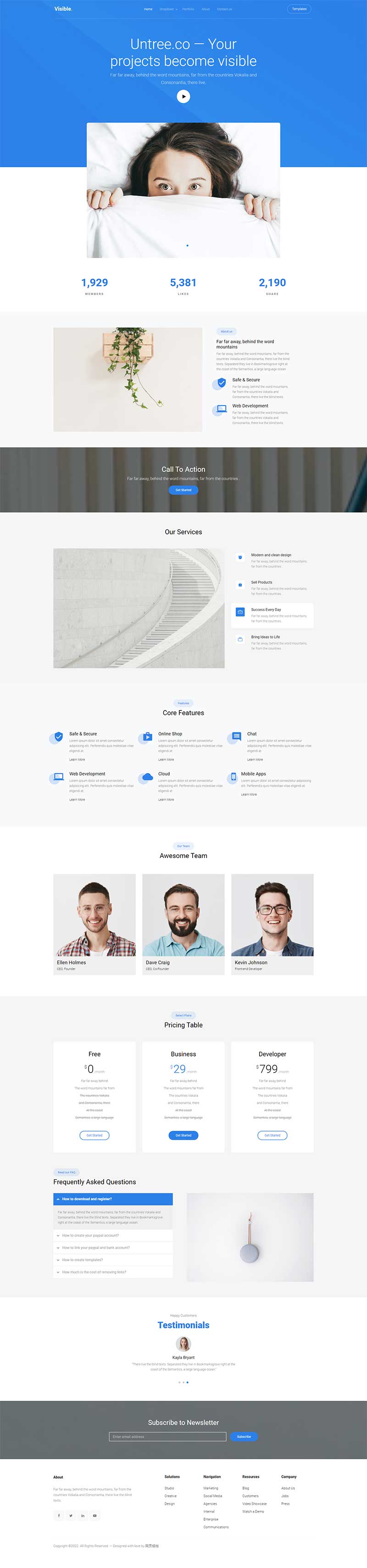 企业项目拓展公司响应式网站模板