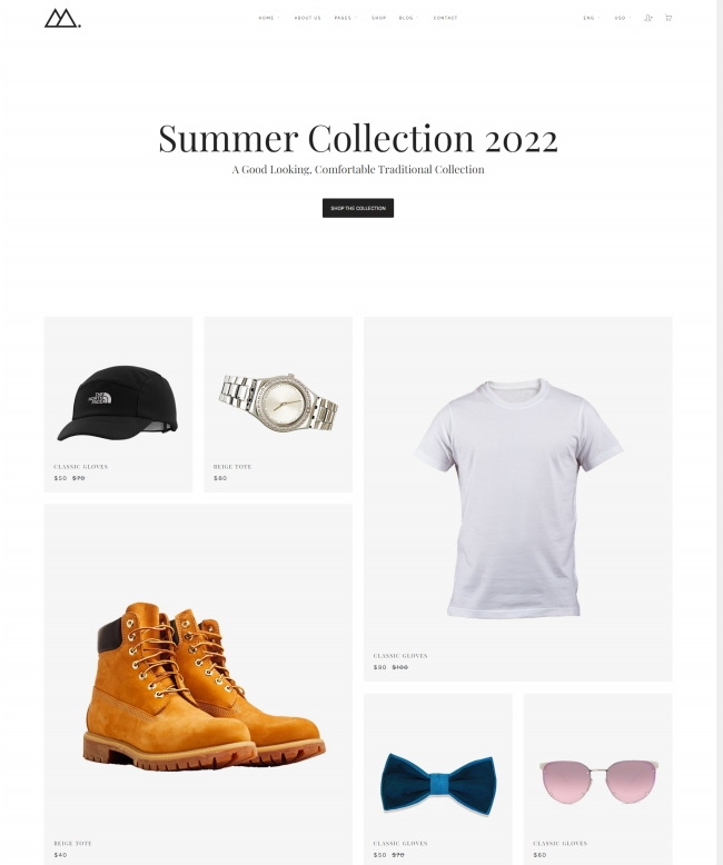 多风格时尚单品电子商城html网站模板